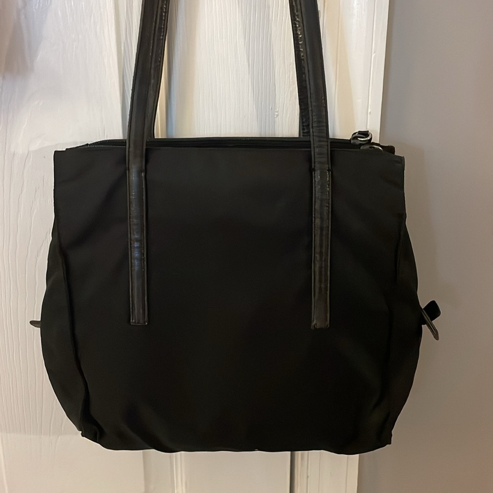Prada Vintage Black Nylon Shoulder Bag - Picture 2 of 6
